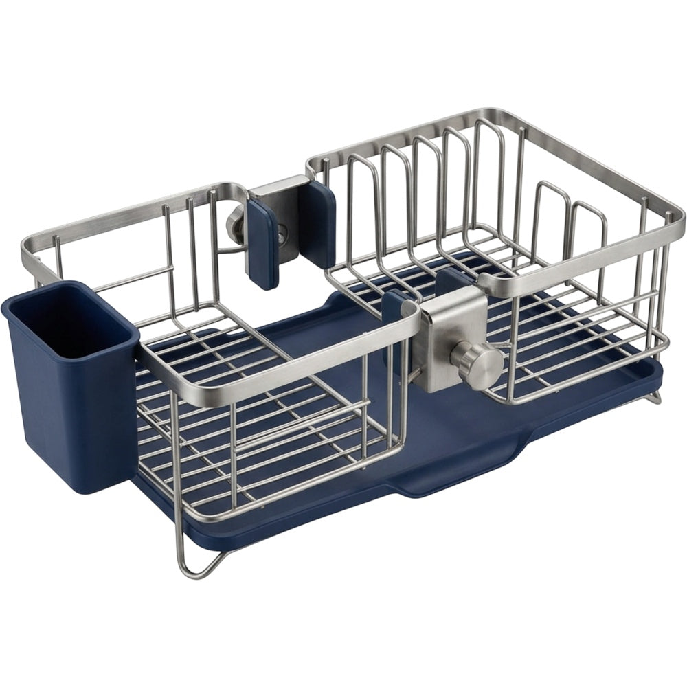 Bwrkp Divider Saddle Sink Draining Rack Steel Navy - Product view